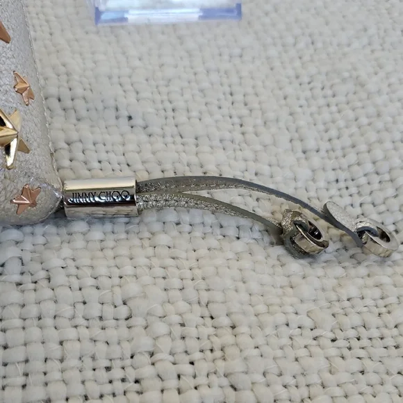 Jimmy Choo Filapa Metallic Star-Studded Wallet - Picture 4 of 13